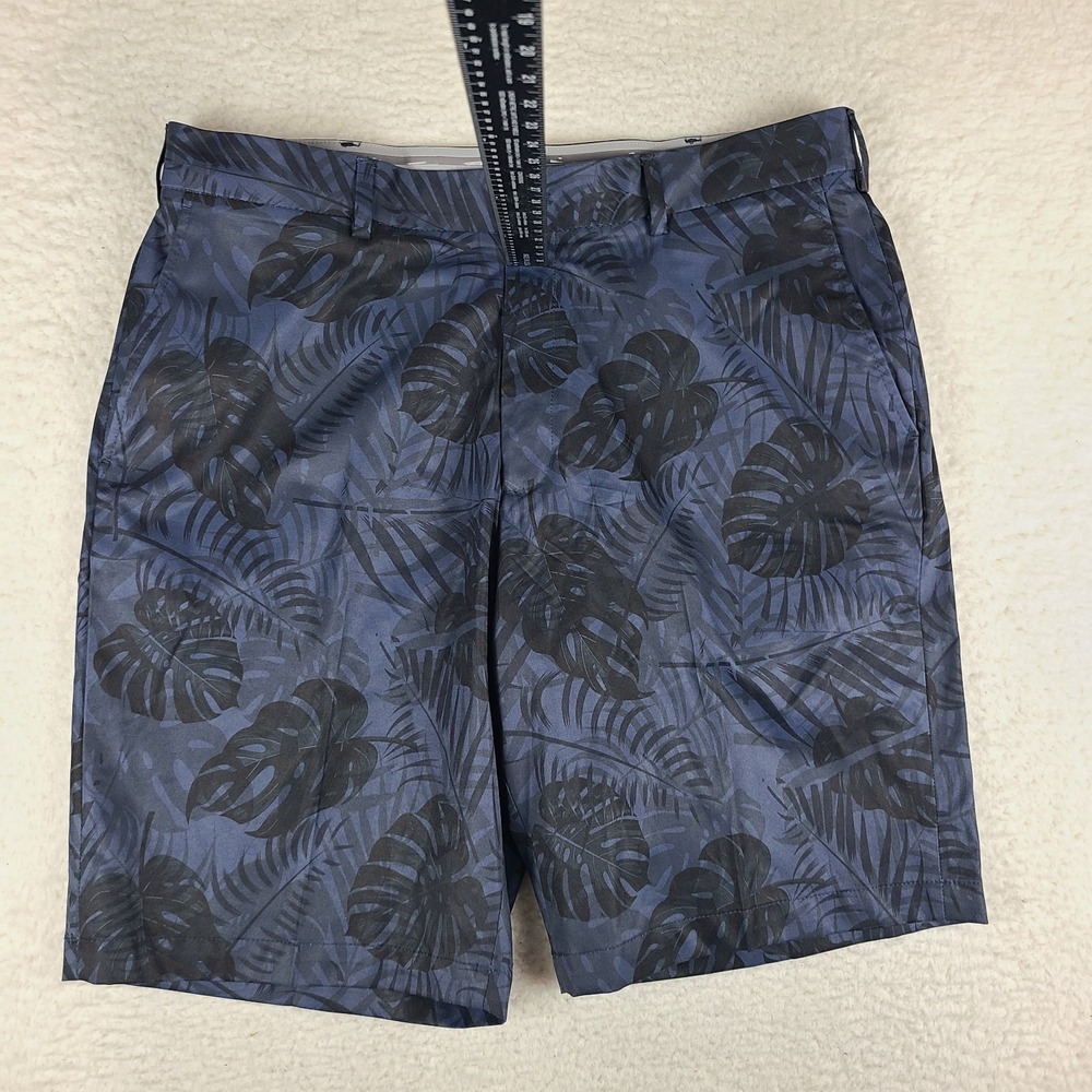 Walter Hagen Shorts Mens 38 Blue Floral 10" Majors 11 Hybrid Performance Golf